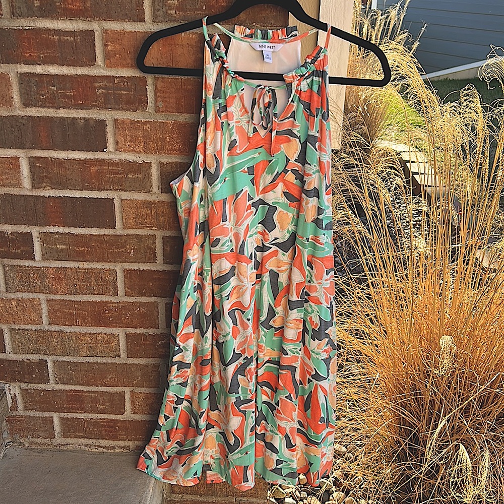Nine West Multicolor Floral Maxi Dress